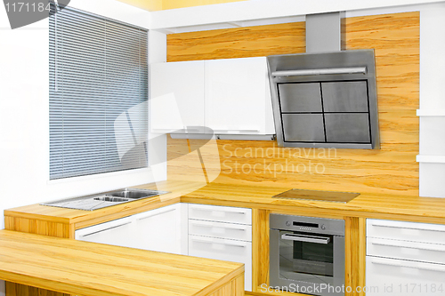 Image of Wood kitchen counter