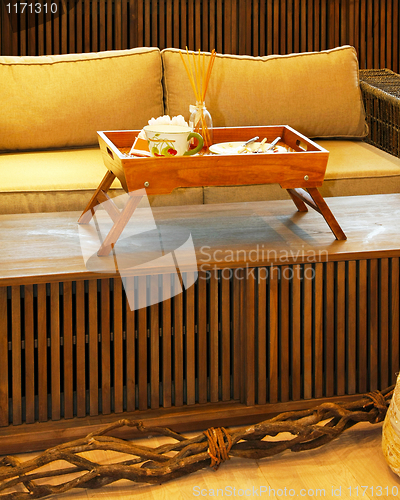 Image of Natural sofa detail