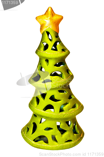 Image of Christmas tree isolated