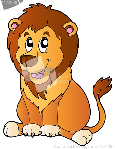Image of Cartoon sitting lion