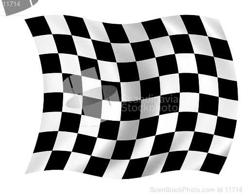 Image of waving checkered flag