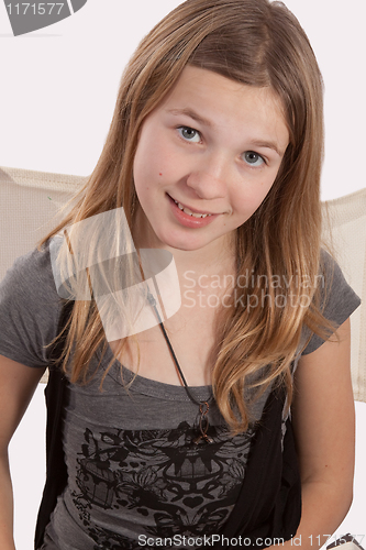 Image of Blond girl portrait