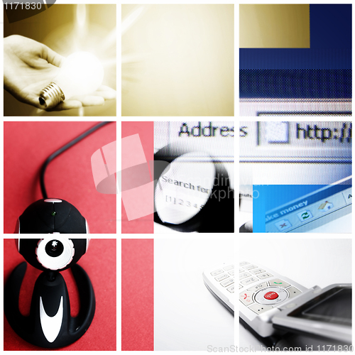 Image of Colorful communication collage.