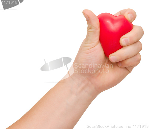 Image of heart in a hand