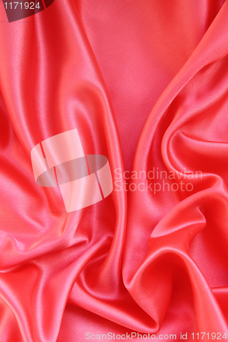 Image of Smooth Red Silk as background 