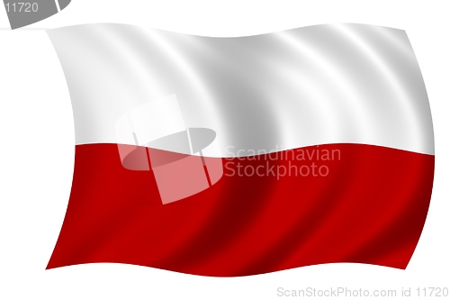 Image of waving flag of poland