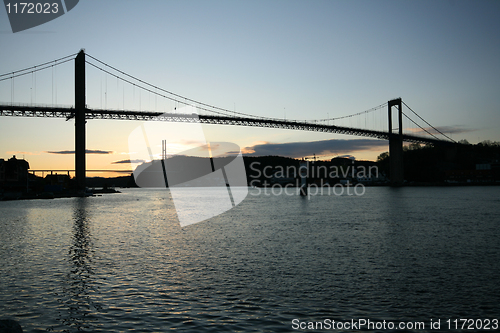 Image of Bridge in the sunset.