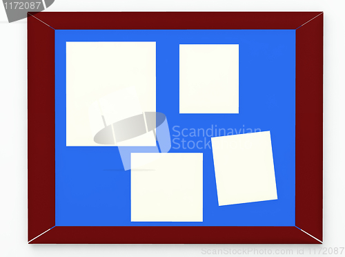 Image of 3d bulletin board with reminders