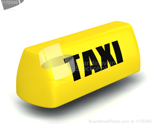 Image of 3d model of the taxi symbol