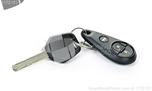 Image of Car keys isolated on white