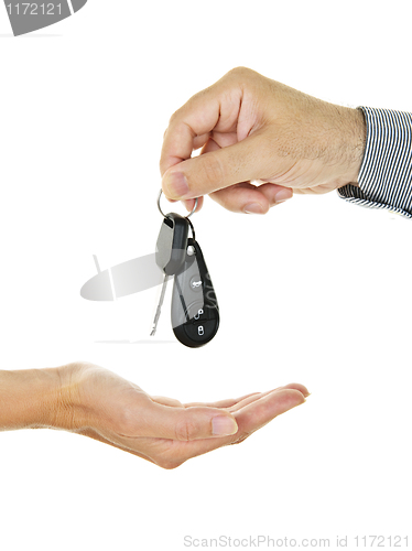 Image of Giving car key