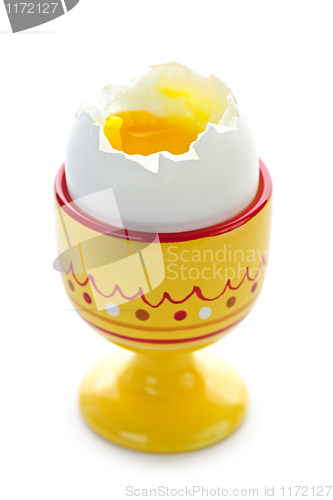 Image of Soft boiled egg in cup