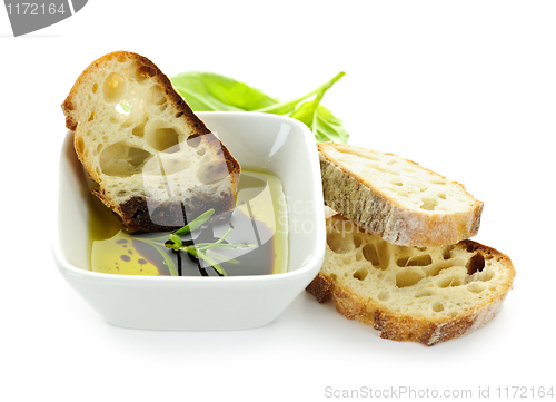 Image of Bread olive oil and vinegar