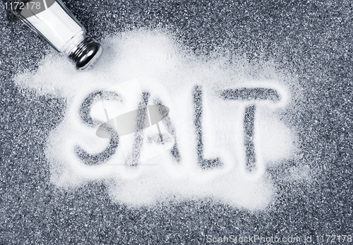 Image of Salt spilled from shaker