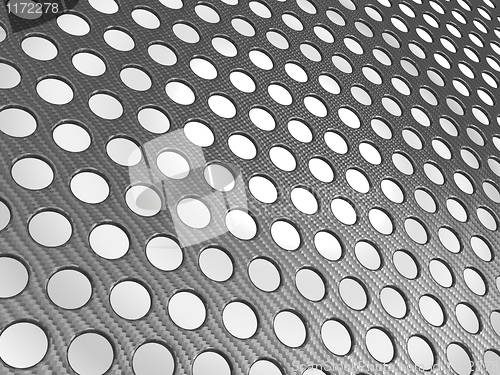 Image of Carbon fibre surface perforated 