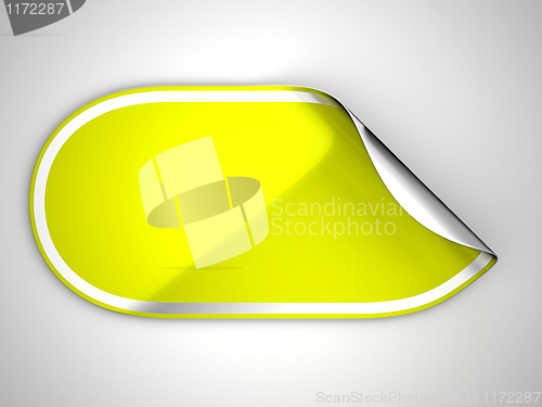 Image of Rounded Yellow hamous sticker or label