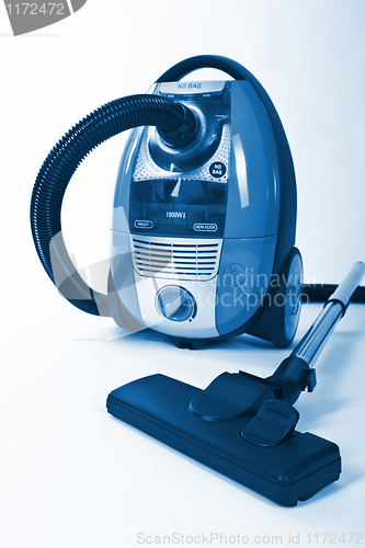 Image of Isolated Stainless Steel Vacuum Cleaner 