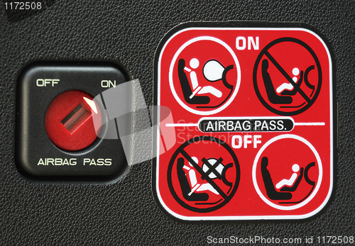 Image of airbag instruction