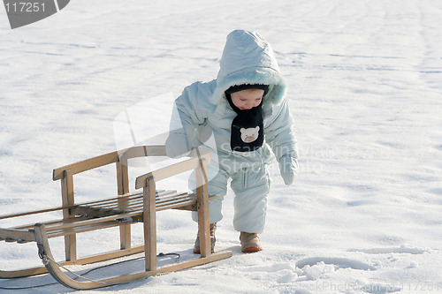 Image of Pushing my sled