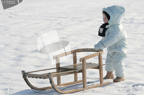 Image of Pushing my sled