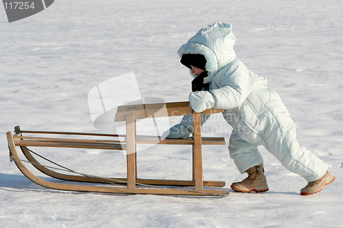 Image of Pushing my sled