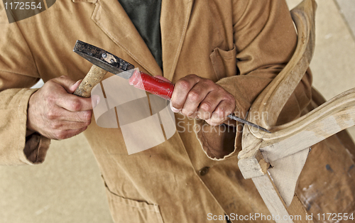 Image of carpenter at work