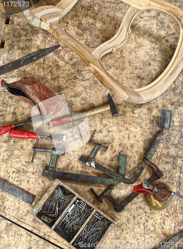Image of vintage carpenter tools