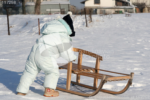 Image of Pushing my sled