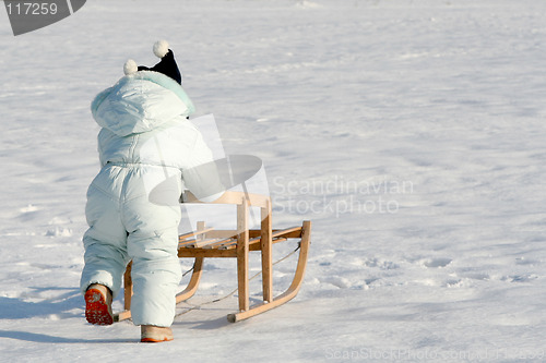 Image of Pushing my sled