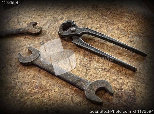 Image of vintage carpenter tools