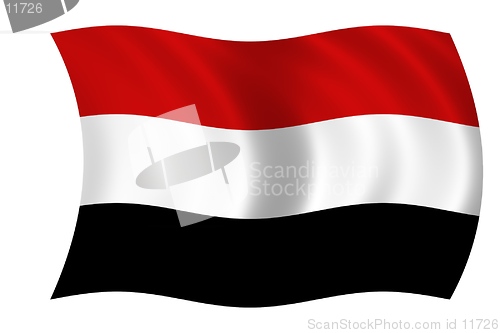 Image of waving flag of yemen