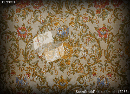 Image of vintage floral wallpaper