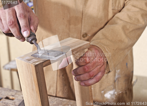 Image of carpenter at work