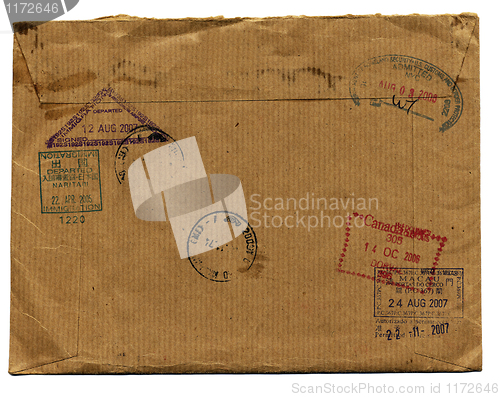Image of grunge envelope