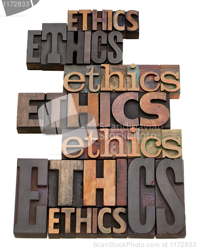 Image of ethics word collage