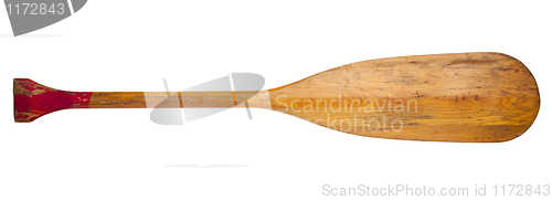 Image of old canoe paddle