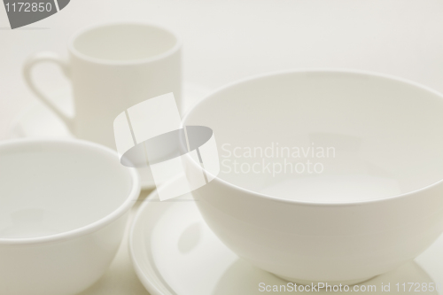 Image of white china abstract