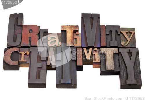 Image of creativity word abstract