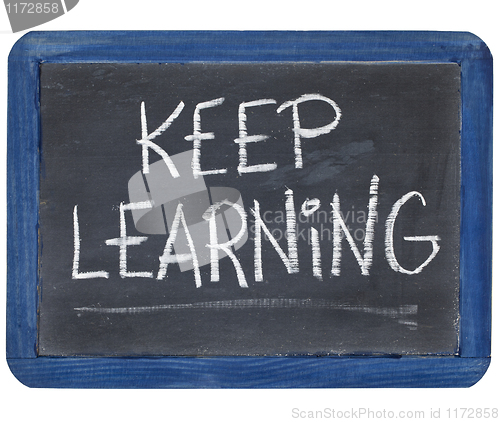 Image of Keep learning on blackboard