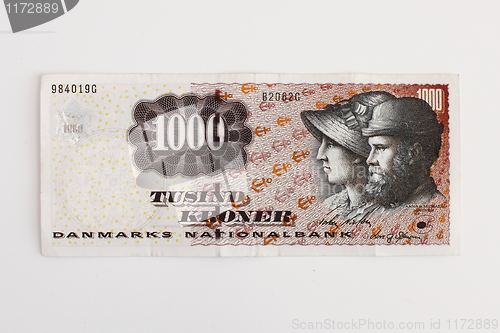 Image of Banknote 1000 kr danish money