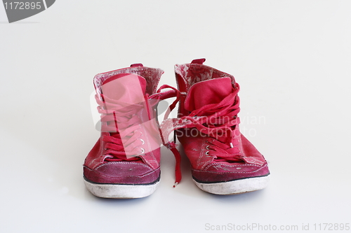 Image of Old sneakers red