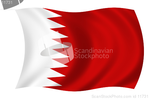 Image of waving flag of bahrain