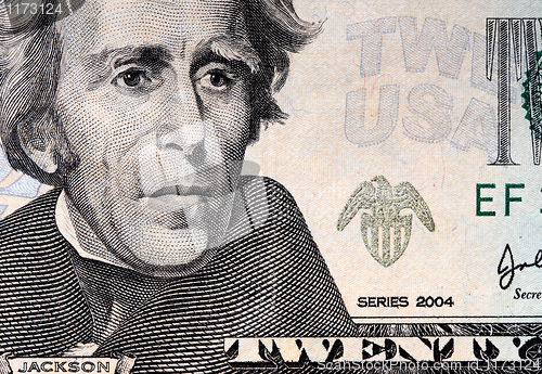 Image of 20 usa dollar background