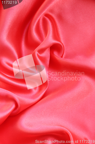 Image of Smooth Red Silk as background 