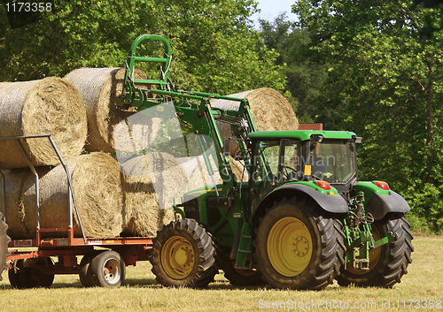 Image of tractor in field