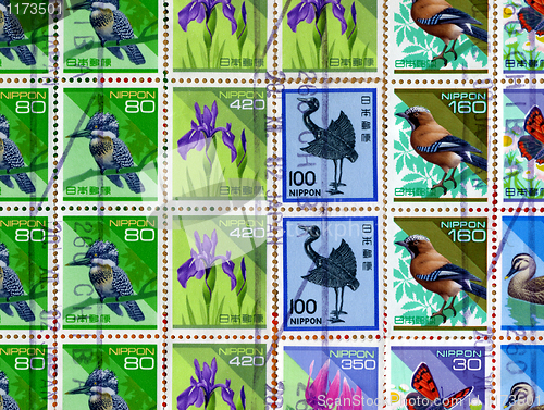 Image of asian stamp