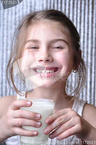 Image of child drinking milk