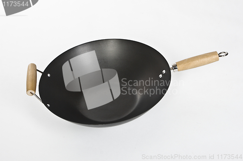 Image of wok isolated on white background