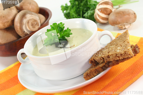 Image of Cream of mushroom soup