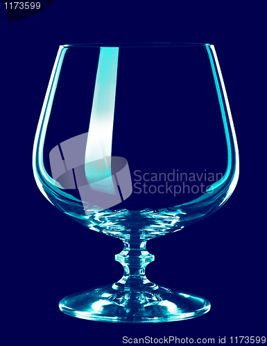 Image of glass goblet, isolated.